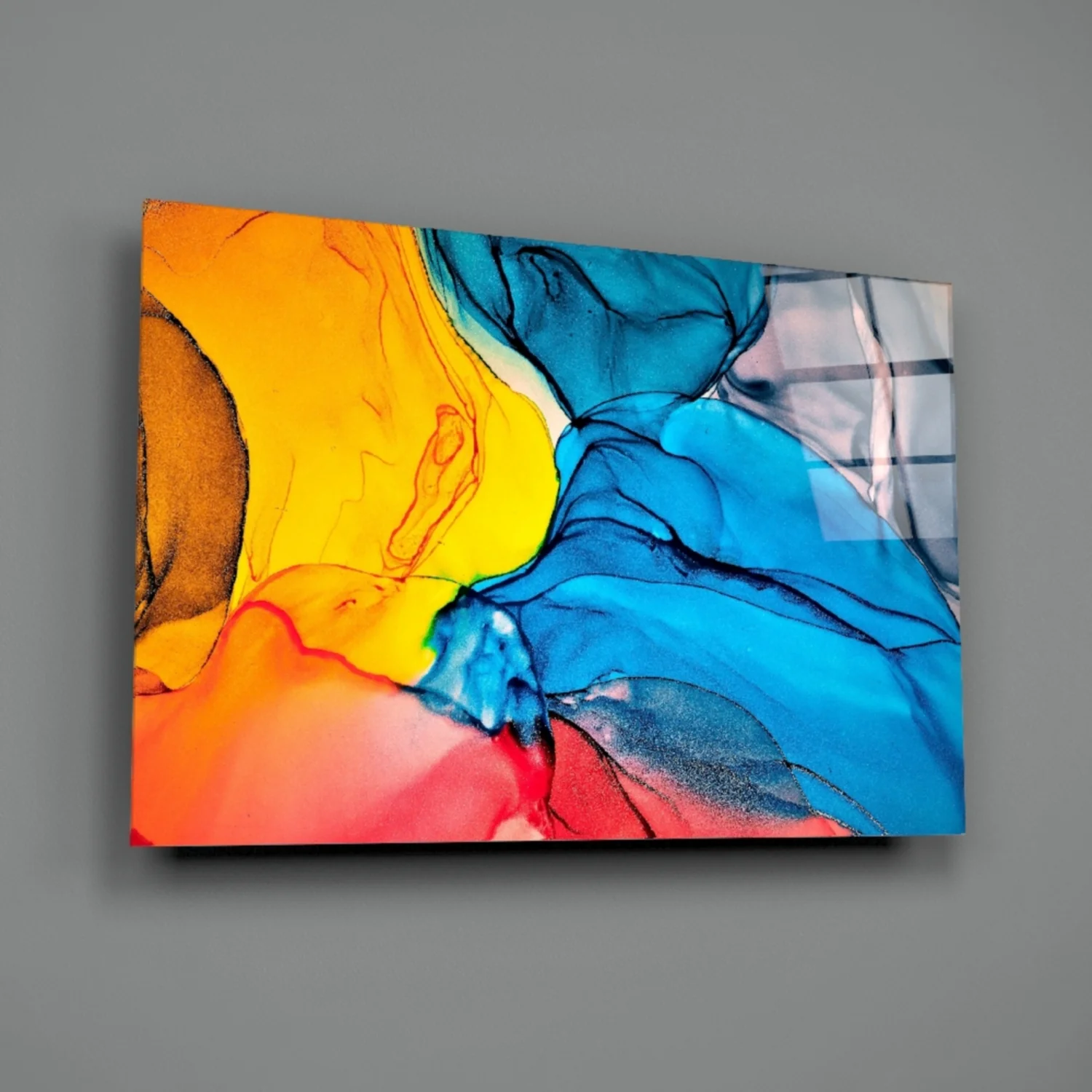 Dance of Colors Glass Wall Art - Image 3