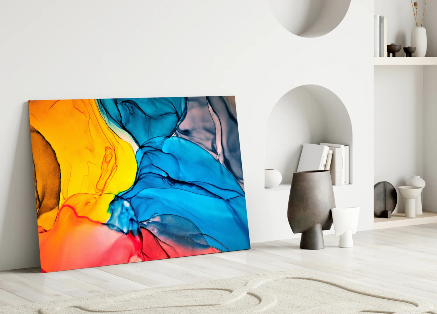 Dance of Colors Glass Wall Art - Image 4