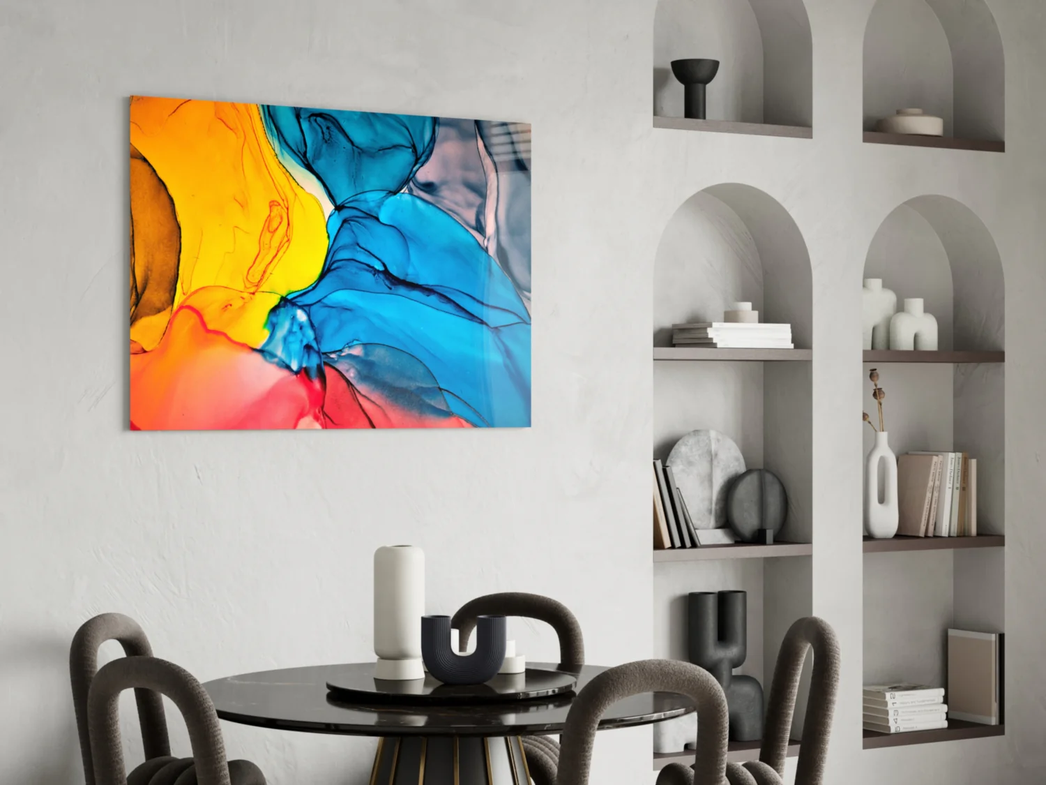 Dance of Colors Glass Wall Art - Image 6