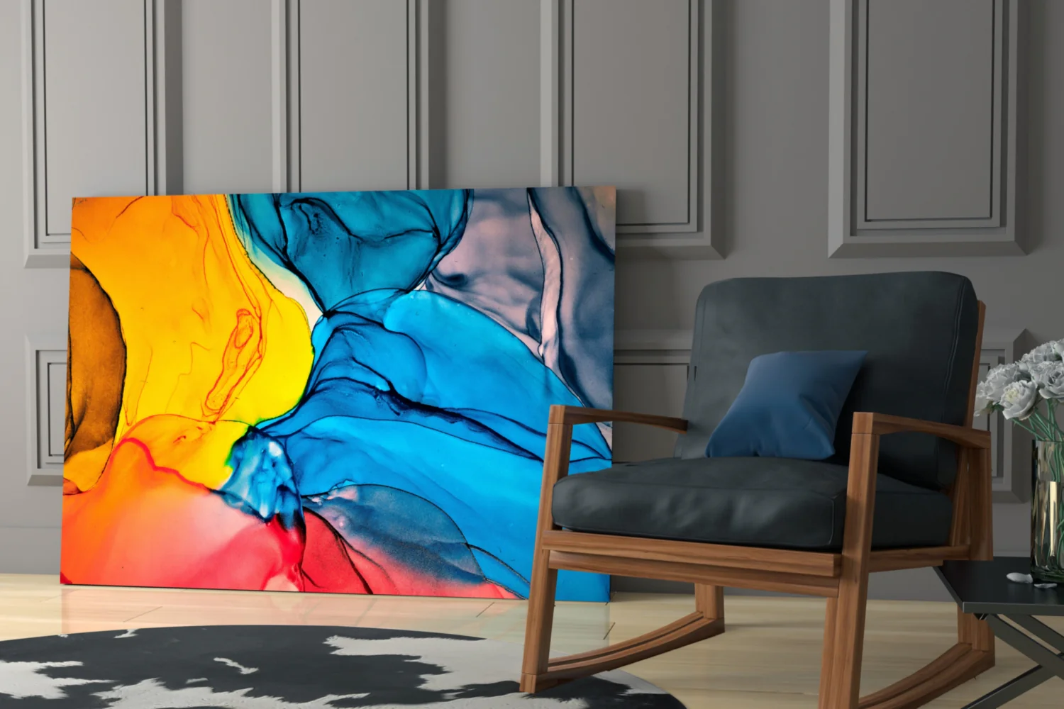 Dance of Colors Glass Wall Art - Image 7