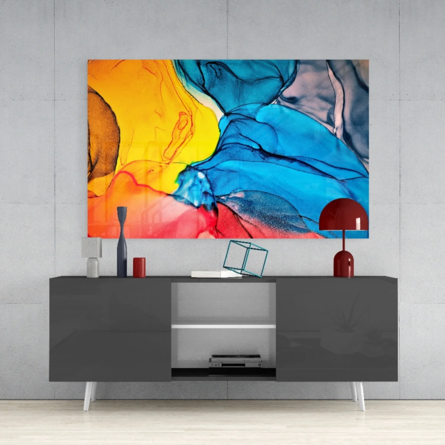Dance of Colors Glass Wall Art - Image 9