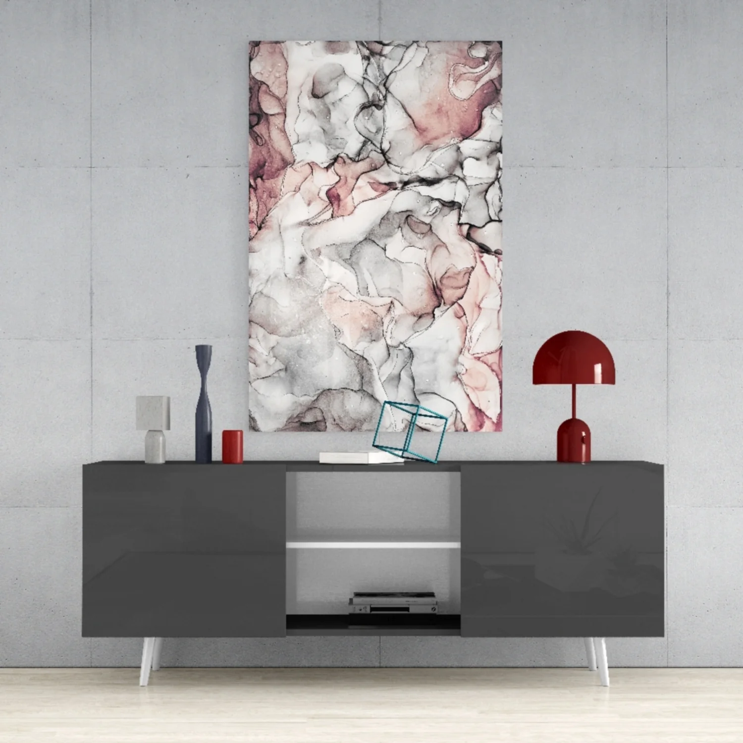 Abstract Depth Glass Wall Art - Image 9