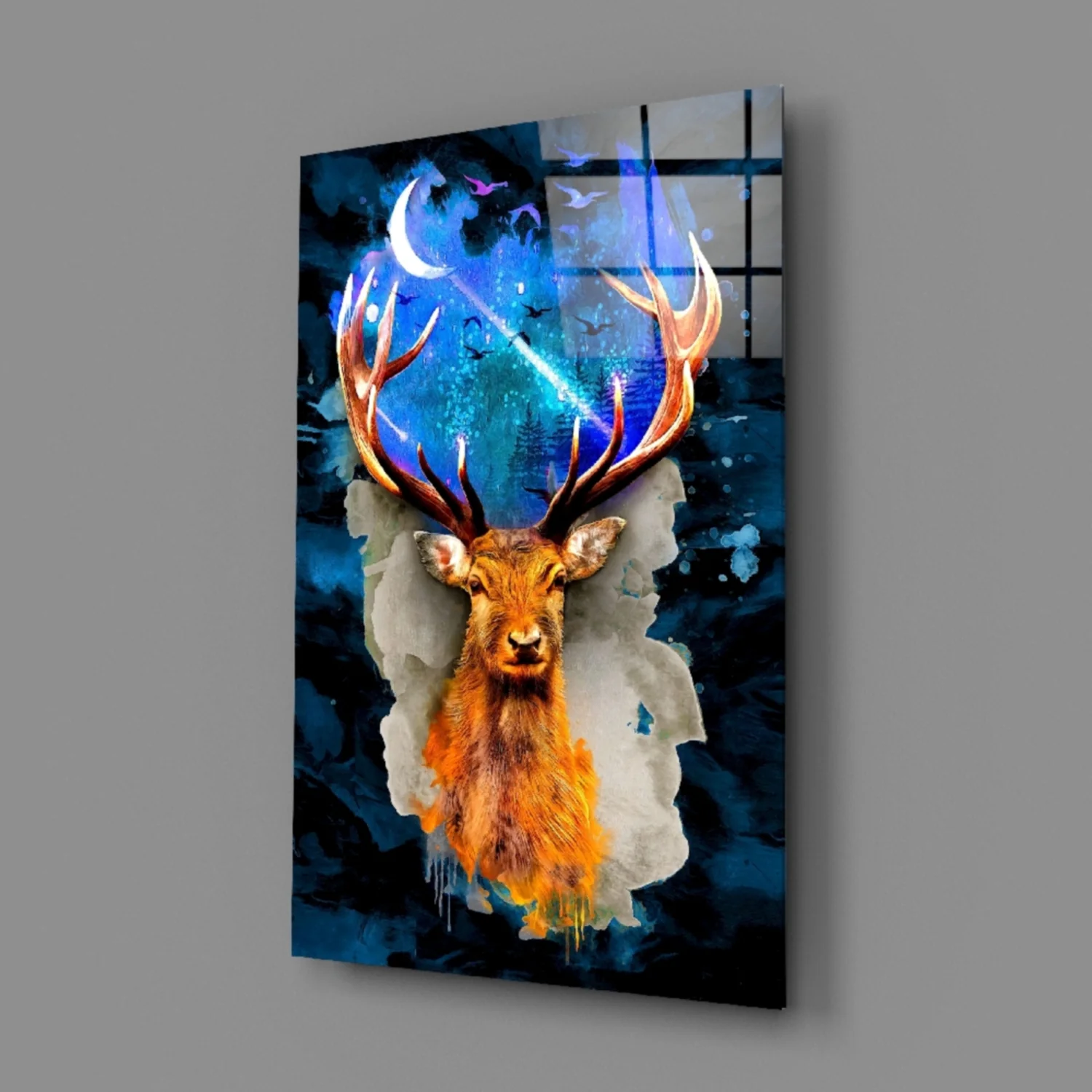 Deer Glass Wall Art - Image 3