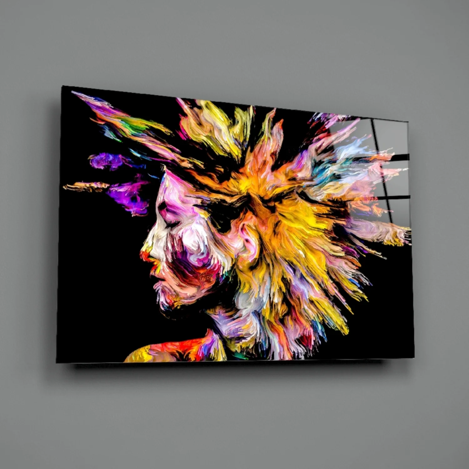 Colorful Thoughts Glass Wall Art - Image 3