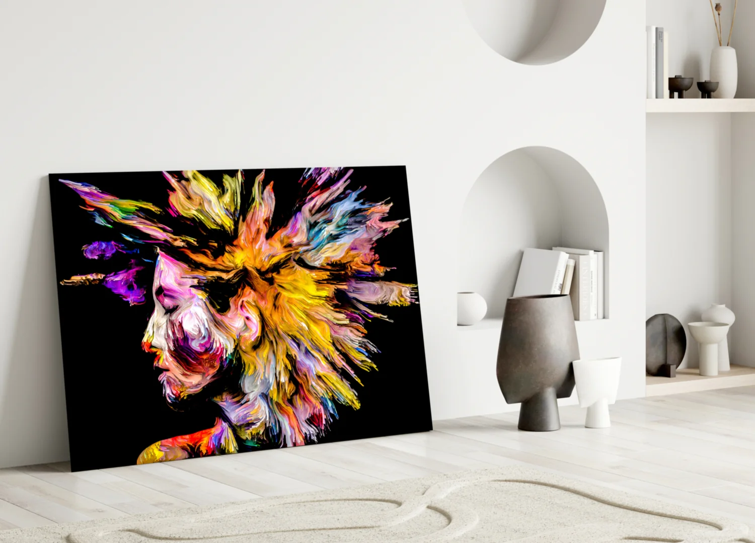 Colorful Thoughts Glass Wall Art - Image 4