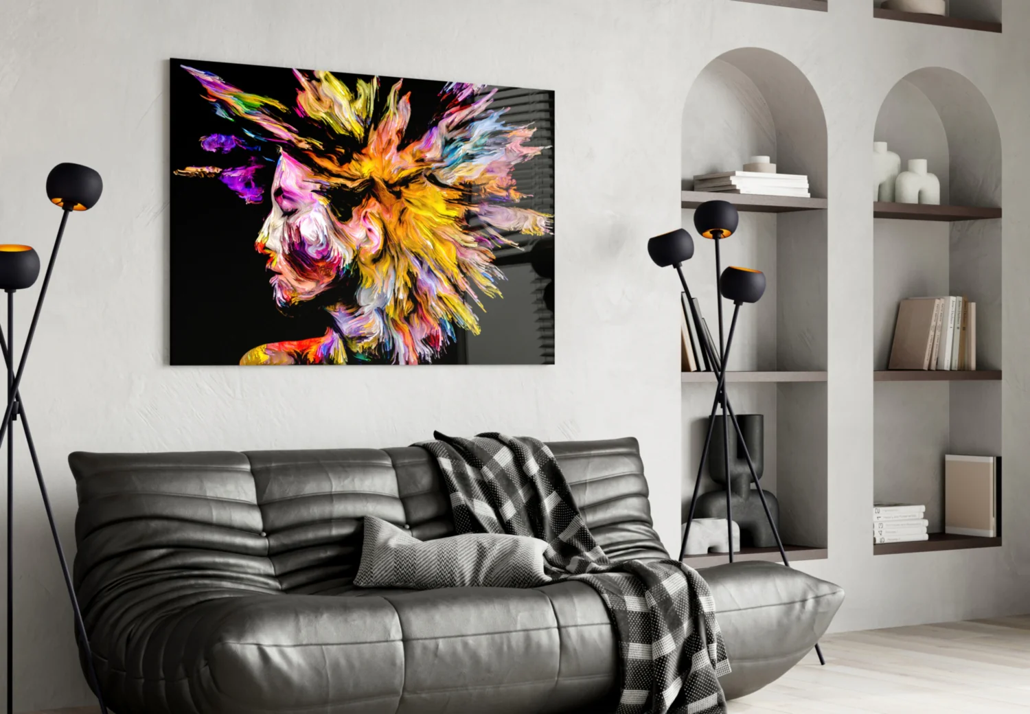 Colorful Thoughts Glass Wall Art - Image 5