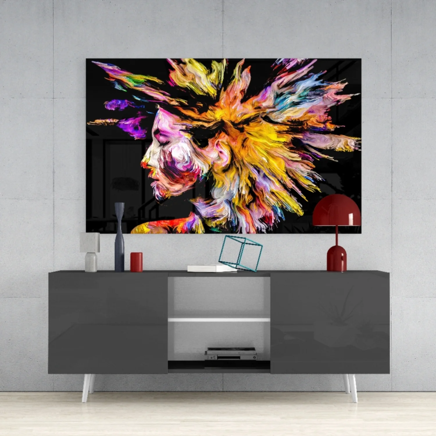 Colorful Thoughts Glass Wall Art - Image 9