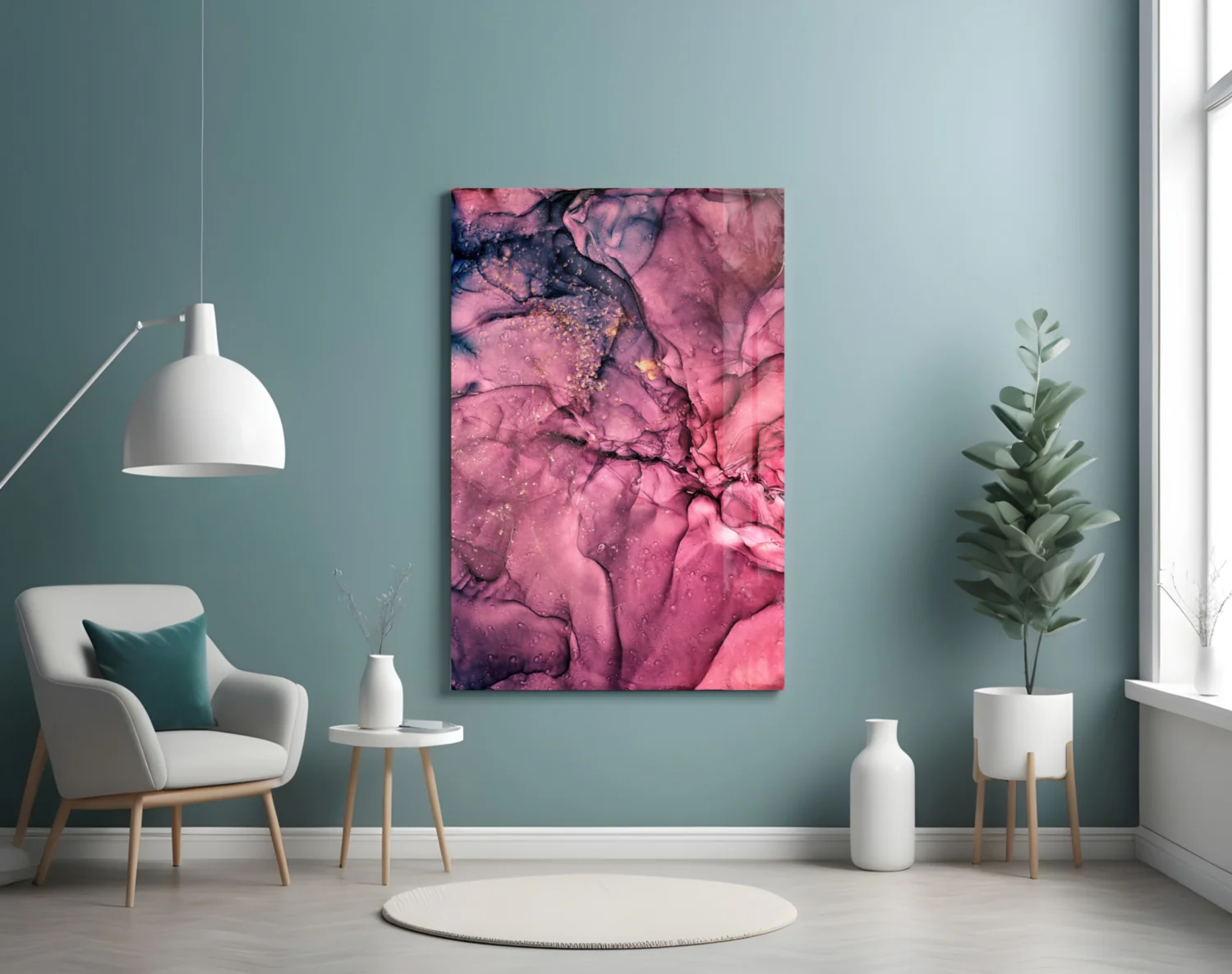 Abstract Depth Glass Wall Art - Image 5