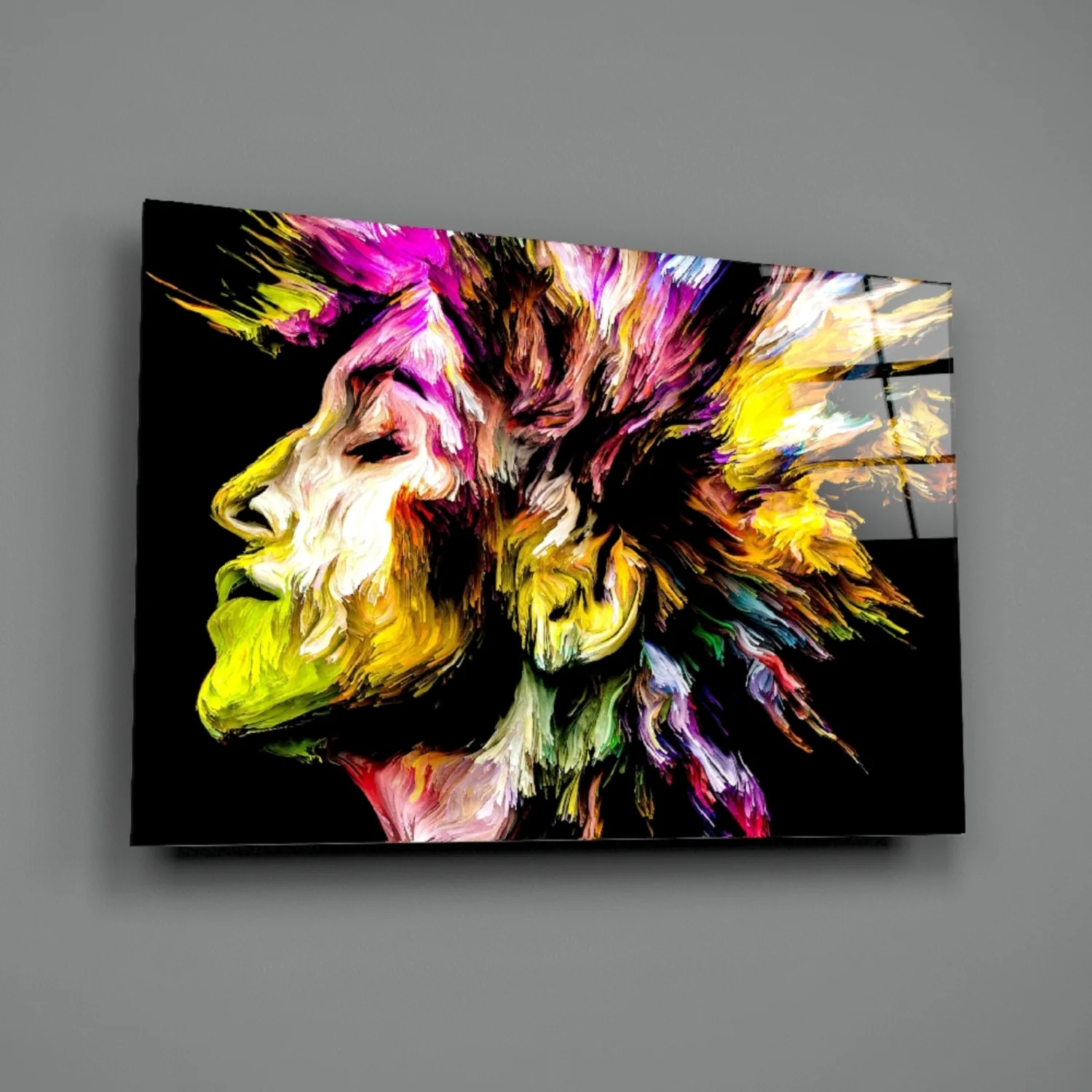 Colorful Thoughts Glass Wall Art - Image 3