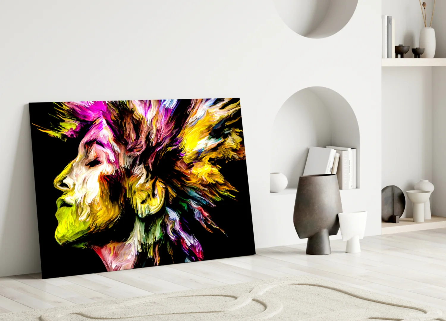 Colorful Thoughts Glass Wall Art - Image 4