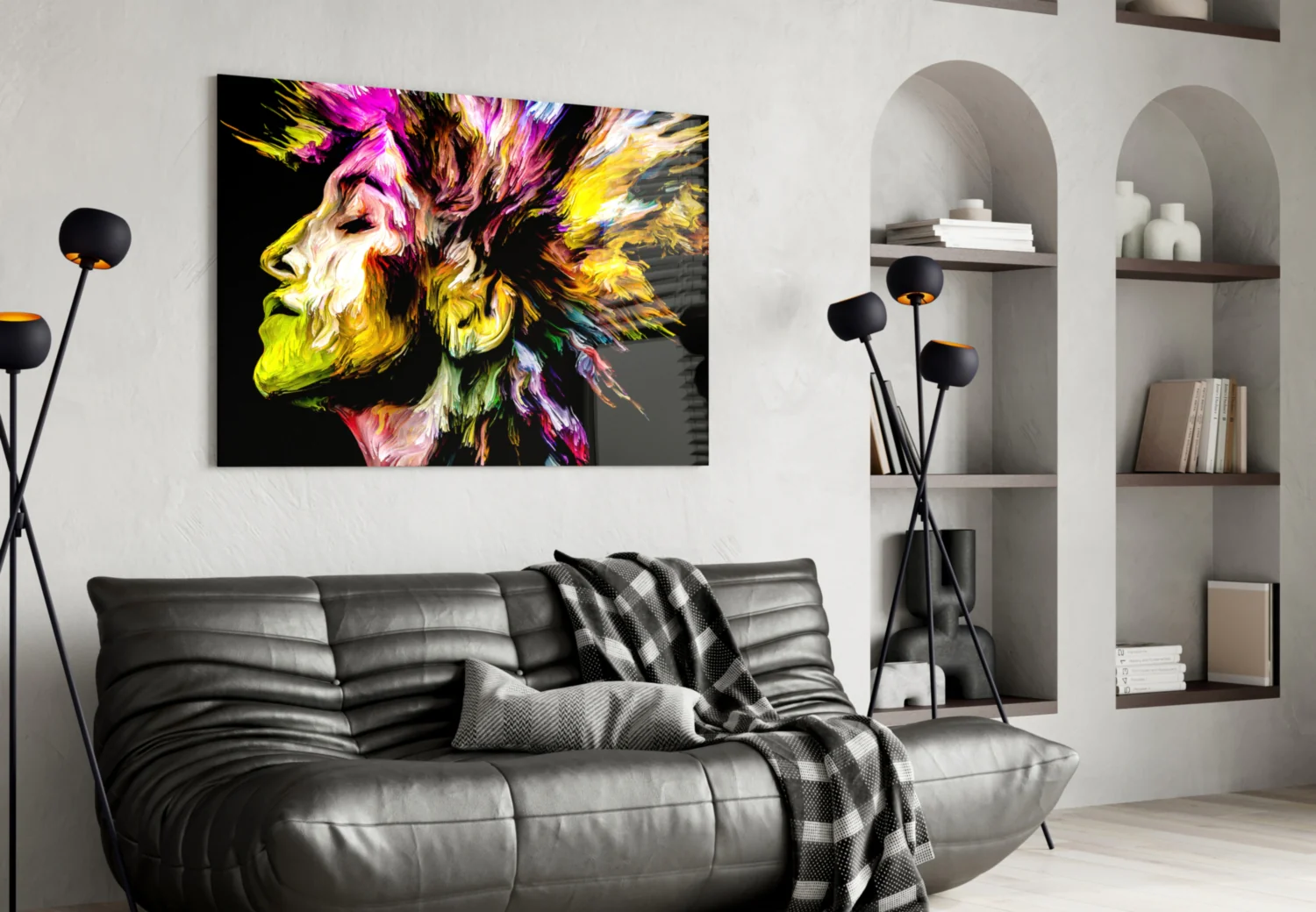 Colorful Thoughts Glass Wall Art - Image 5