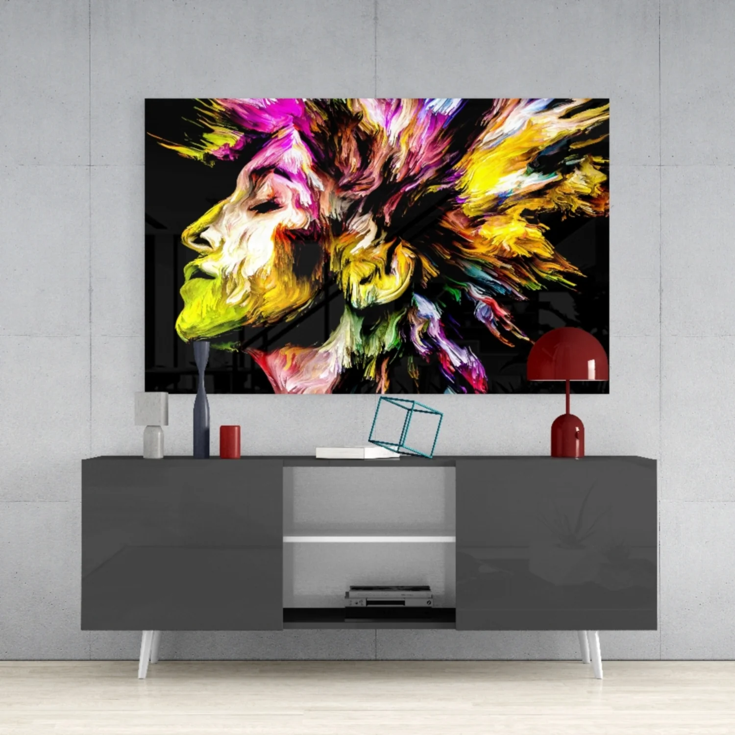 Colorful Thoughts Glass Wall Art - Image 9