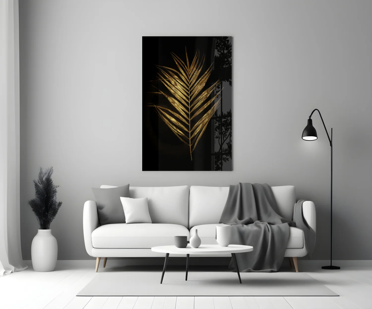 Feather Glass Wall Art - Image 4