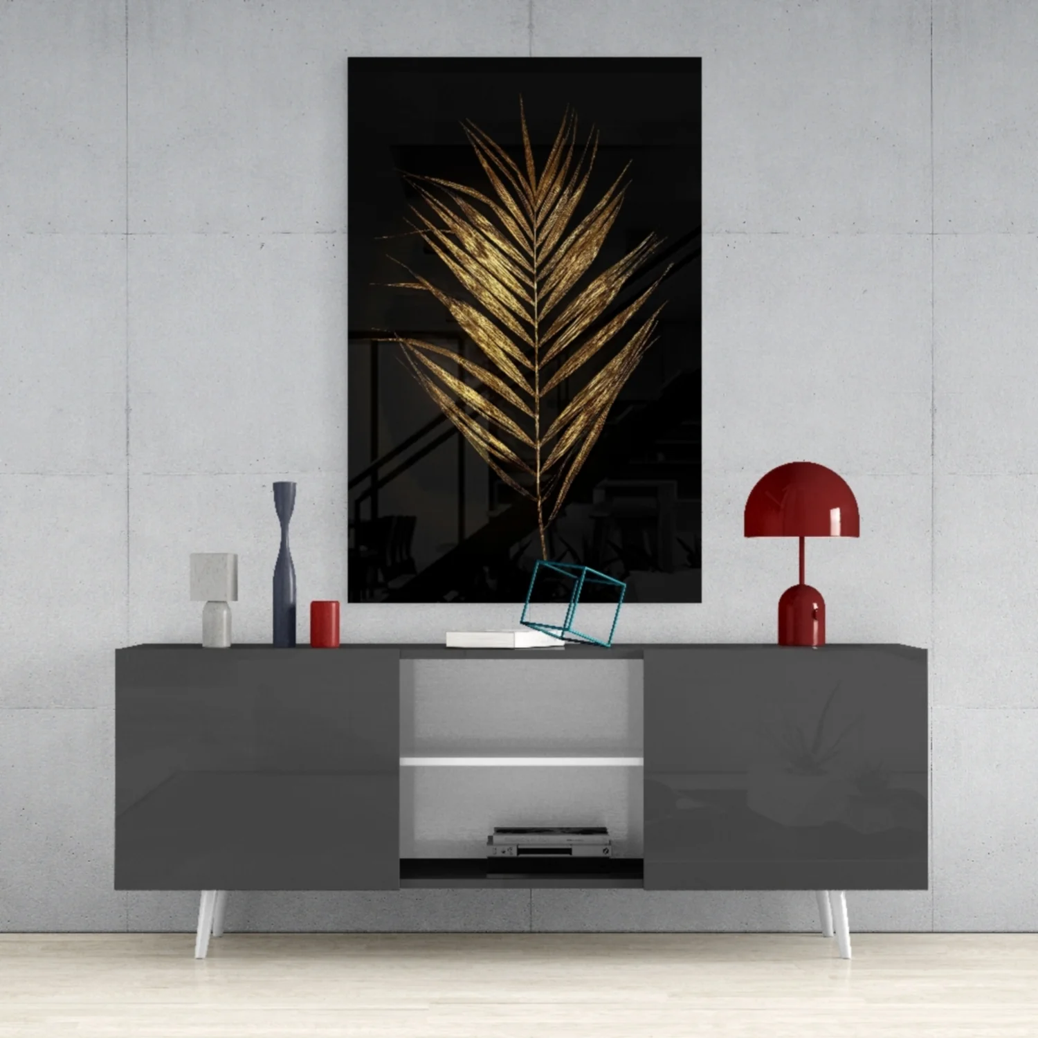 Feather Glass Wall Art - Image 9
