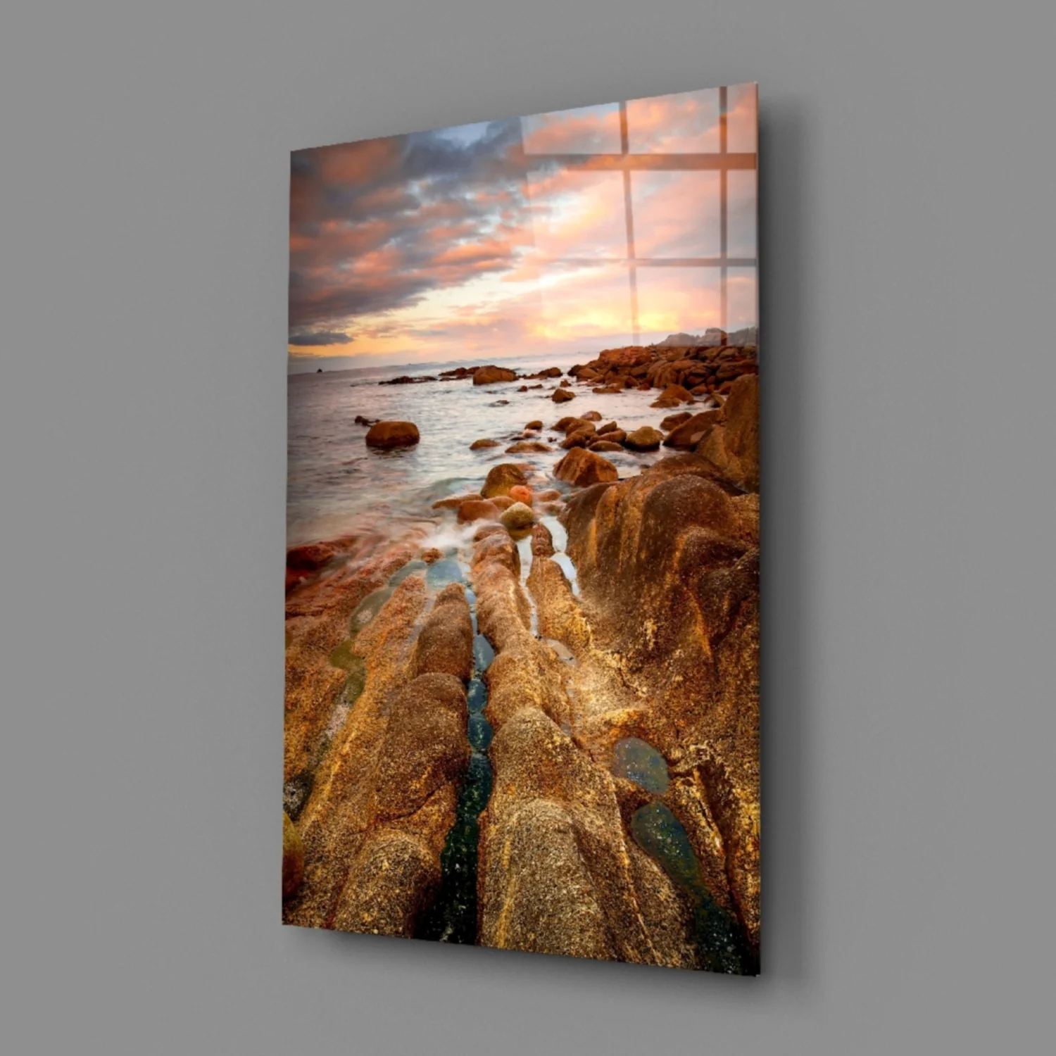 Cliffs Glass Wall Art - Image 3