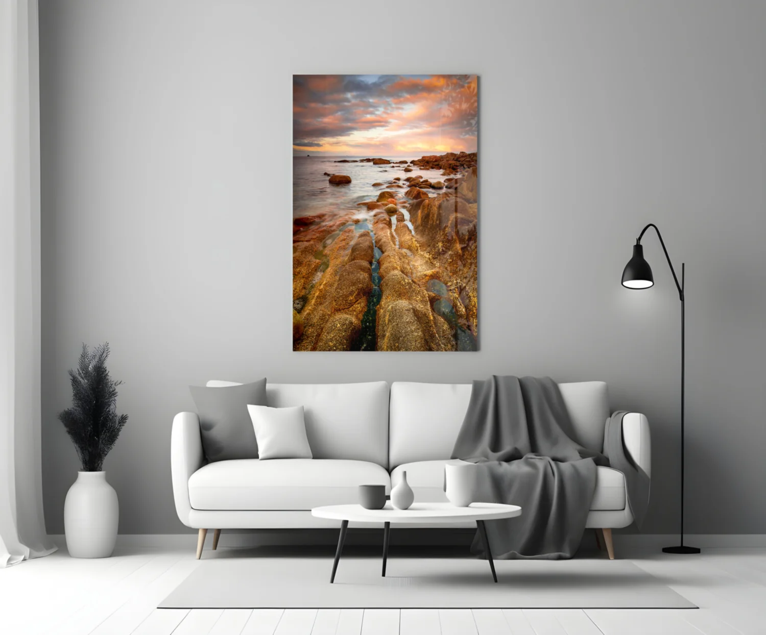 Cliffs Glass Wall Art - Image 4