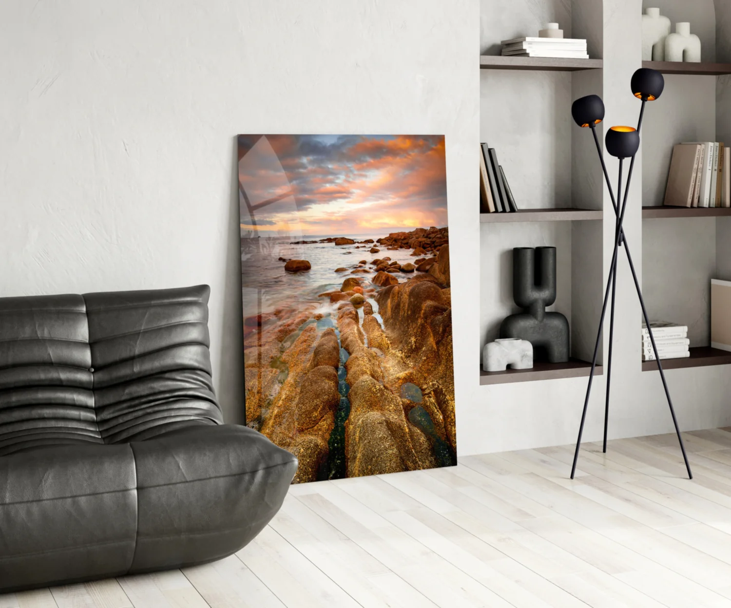 Cliffs Glass Wall Art - Image 6