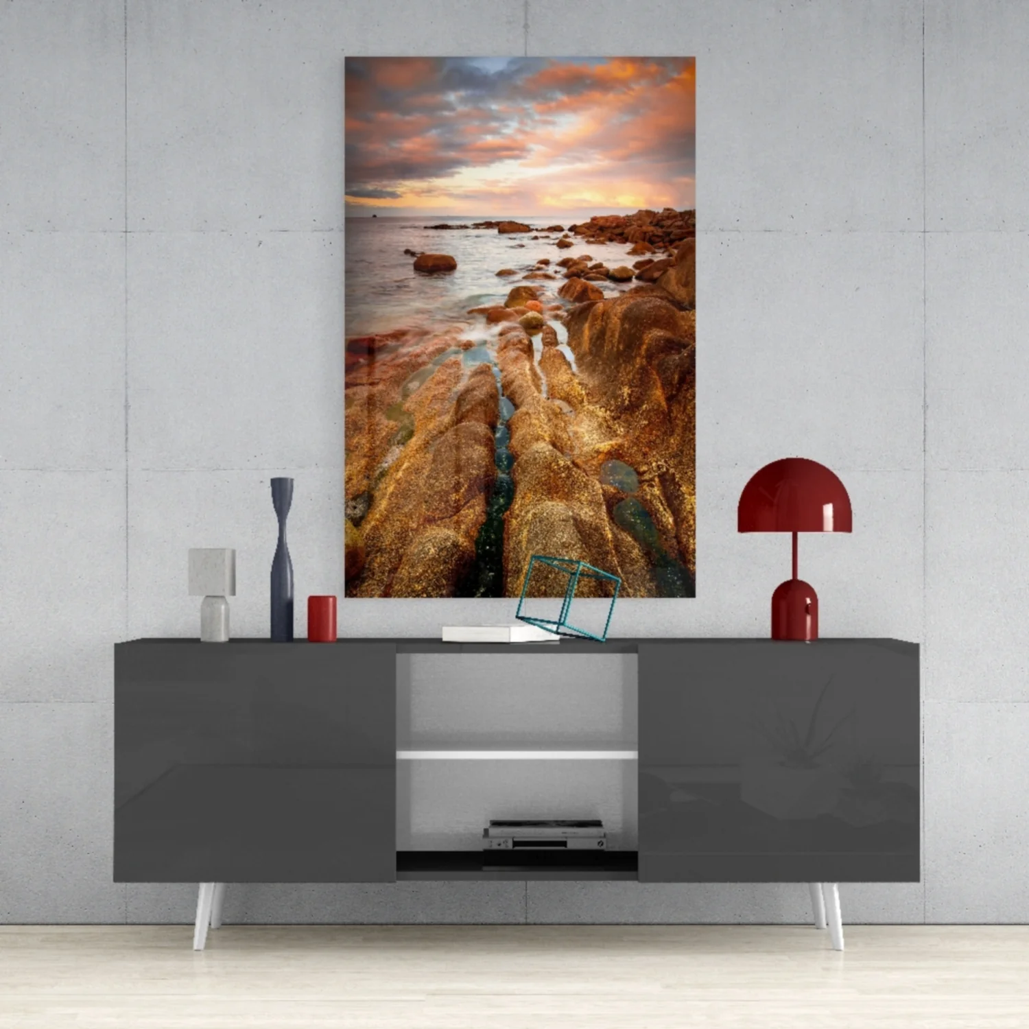 Cliffs Glass Wall Art - Image 9