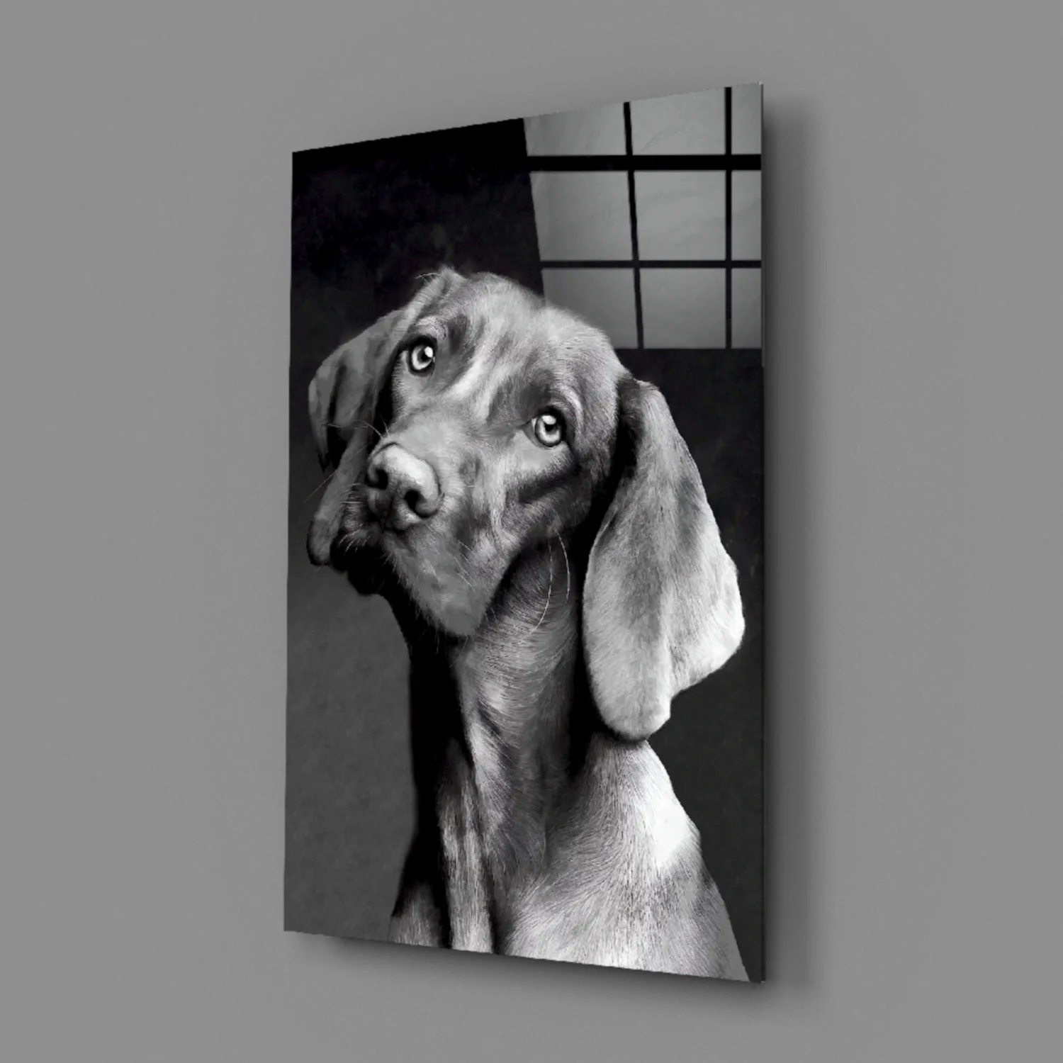 Innocent Dog Glass Wall Art - Image 3