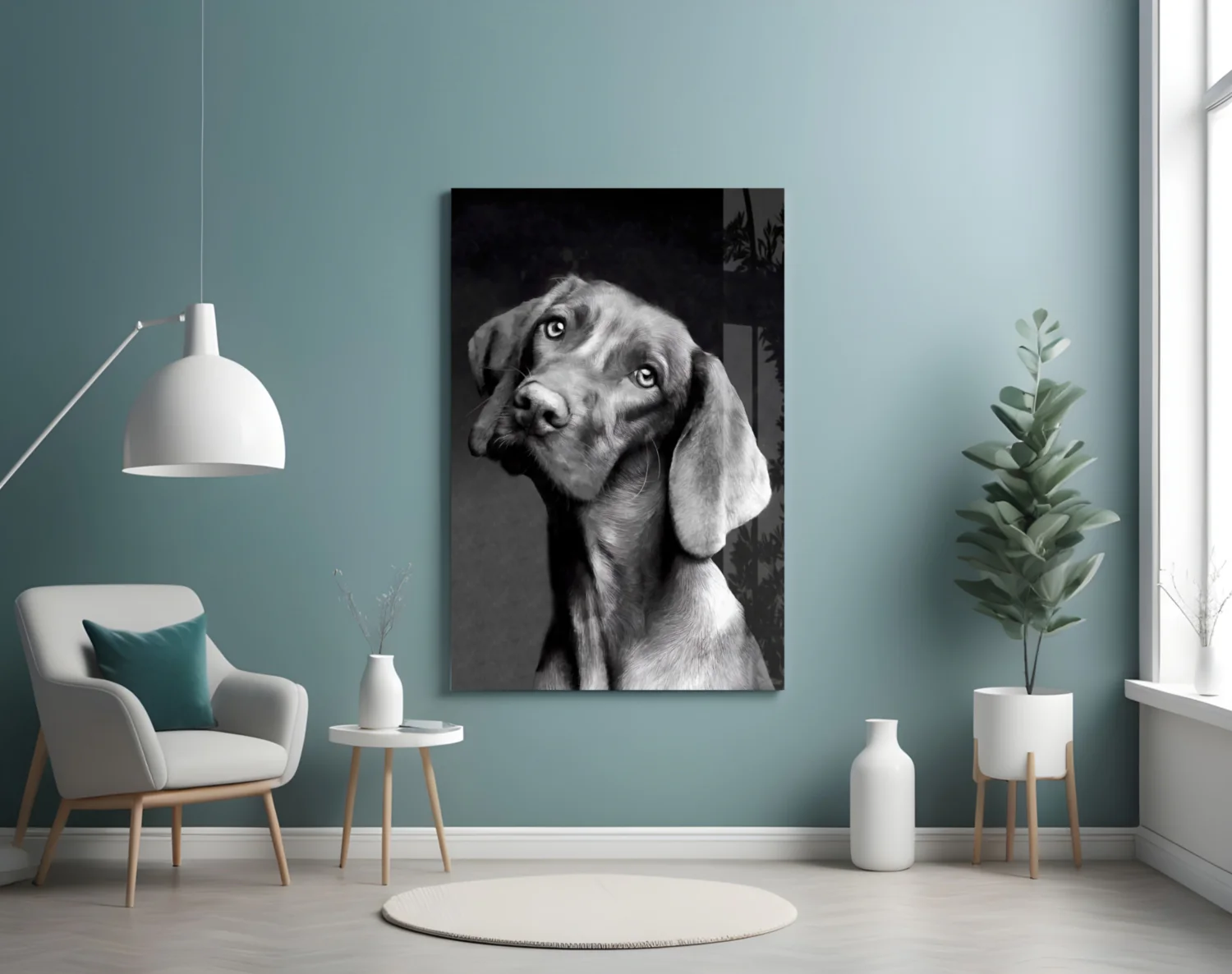 Innocent Dog Glass Wall Art - Image 5