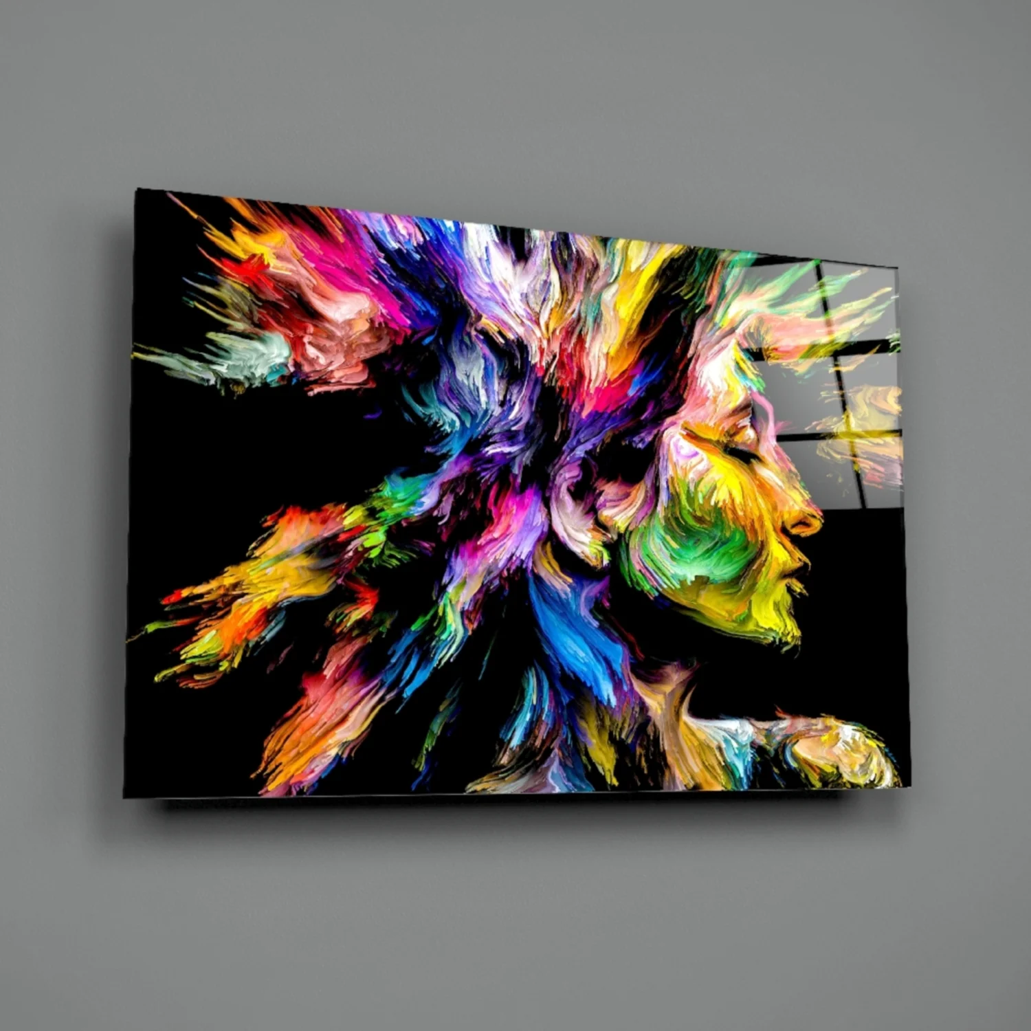 Colorful Thoughts Glass Wall Art - Image 3