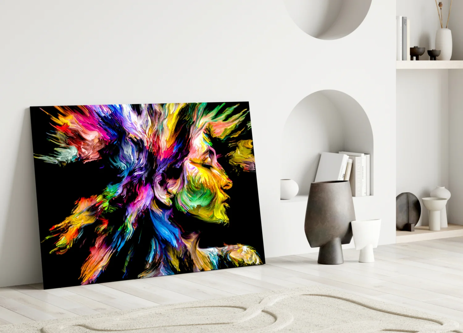 Colorful Thoughts Glass Wall Art - Image 4