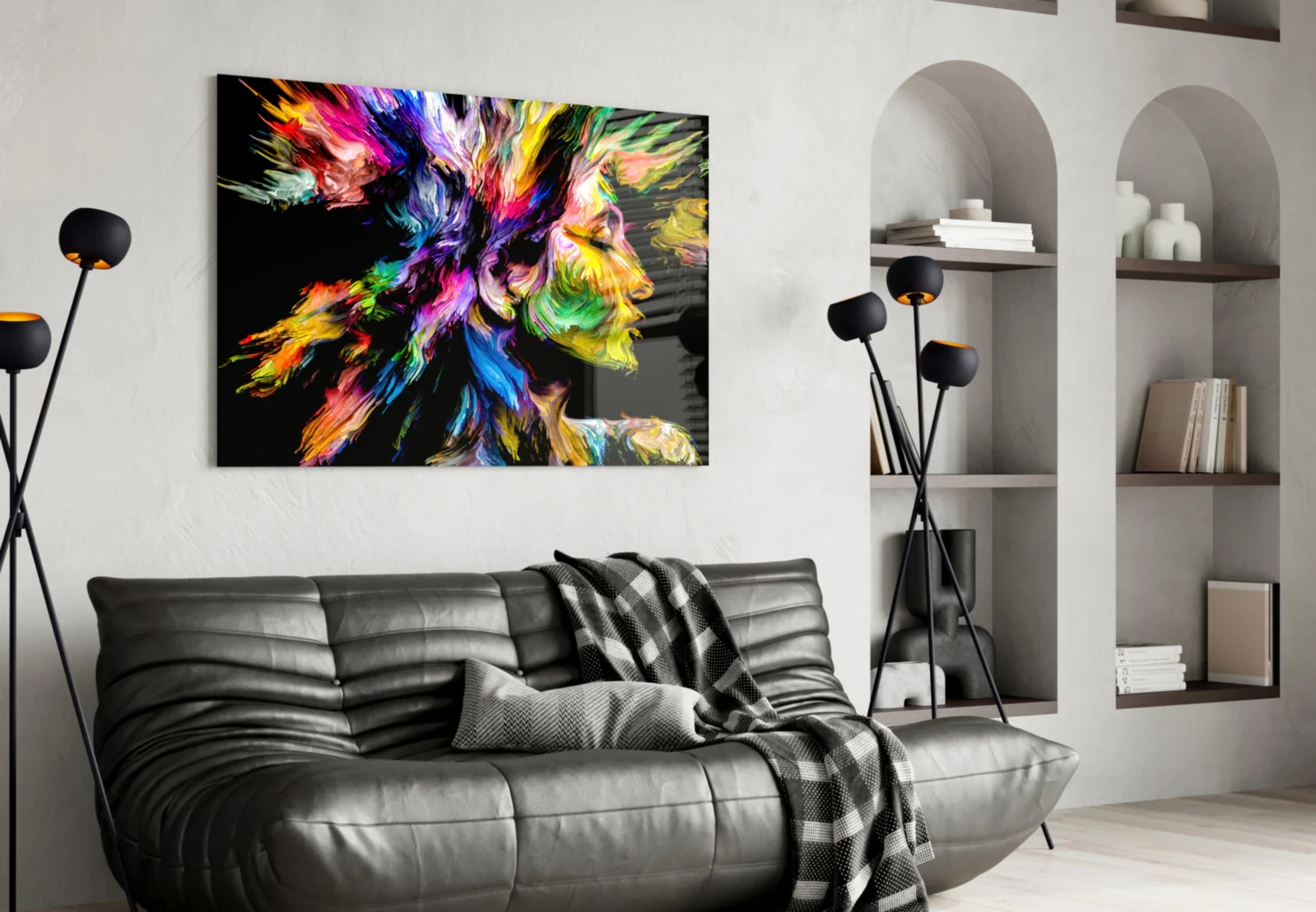 Colorful Thoughts Glass Wall Art - Image 5