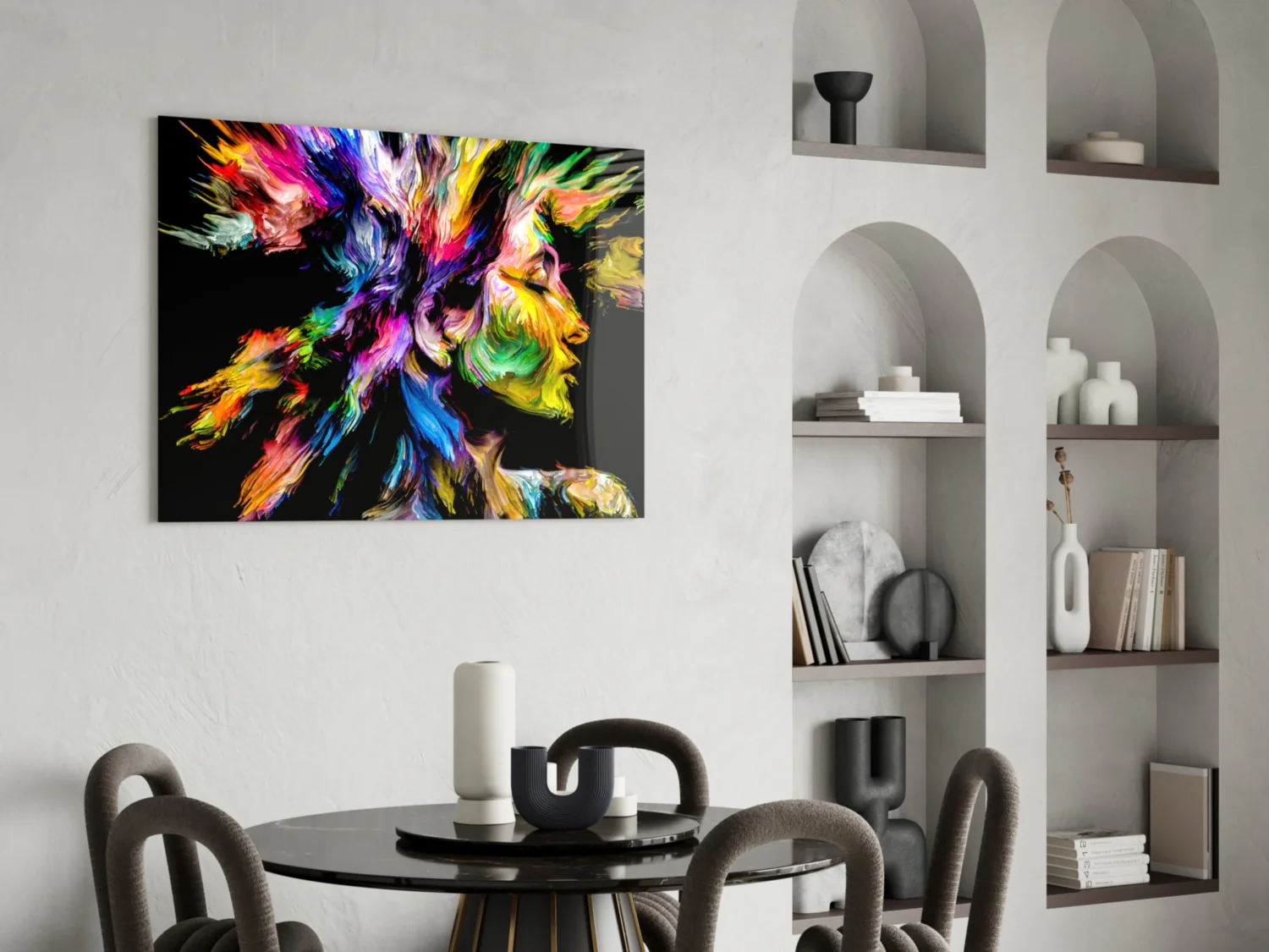 Colorful Thoughts Glass Wall Art - Image 6