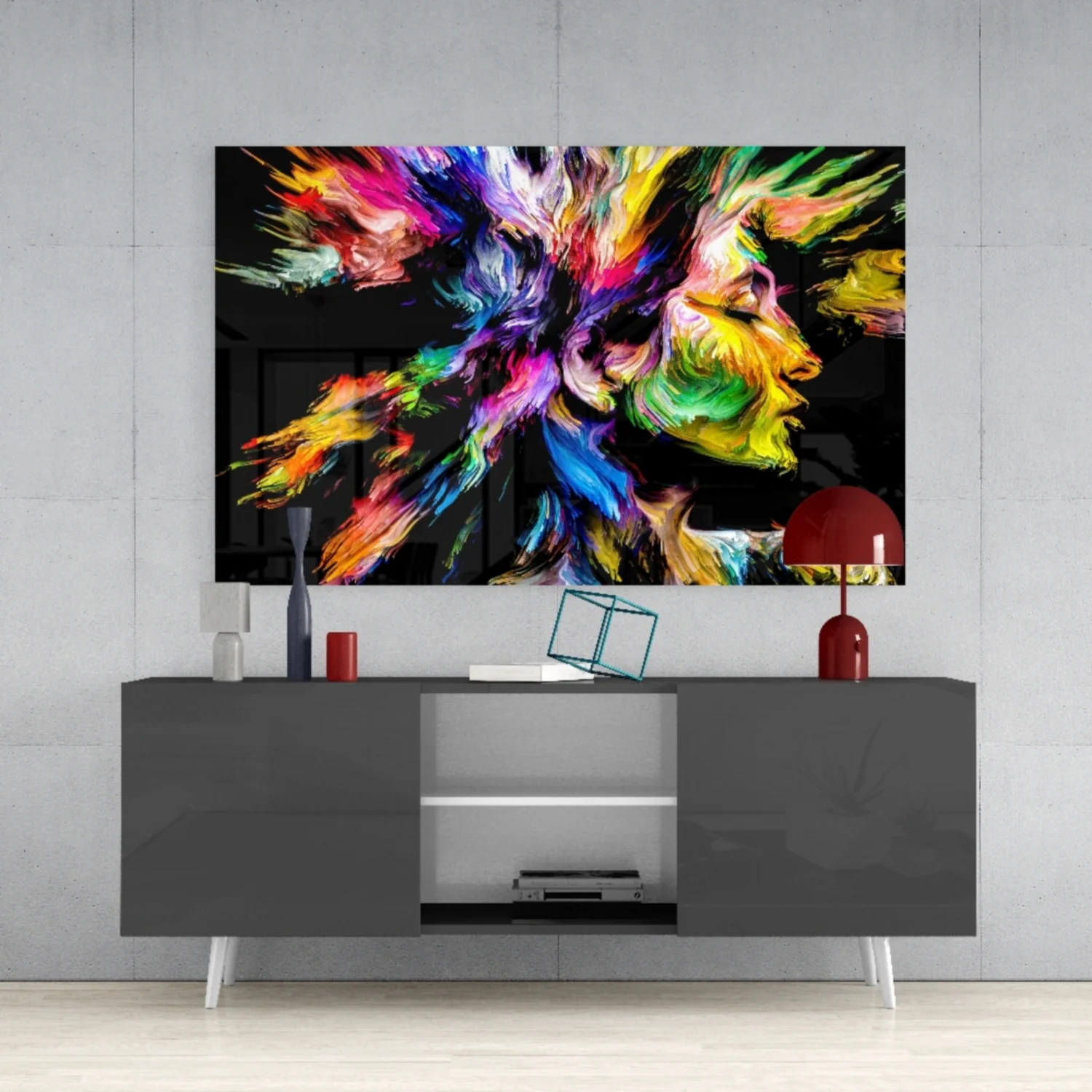 Colorful Thoughts Glass Wall Art - Image 9