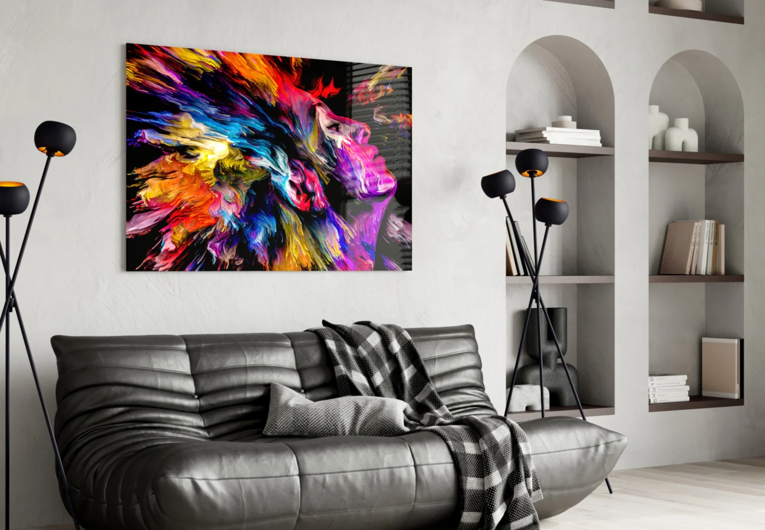 Colorful Thoughts Glass Wall Art - Image 5