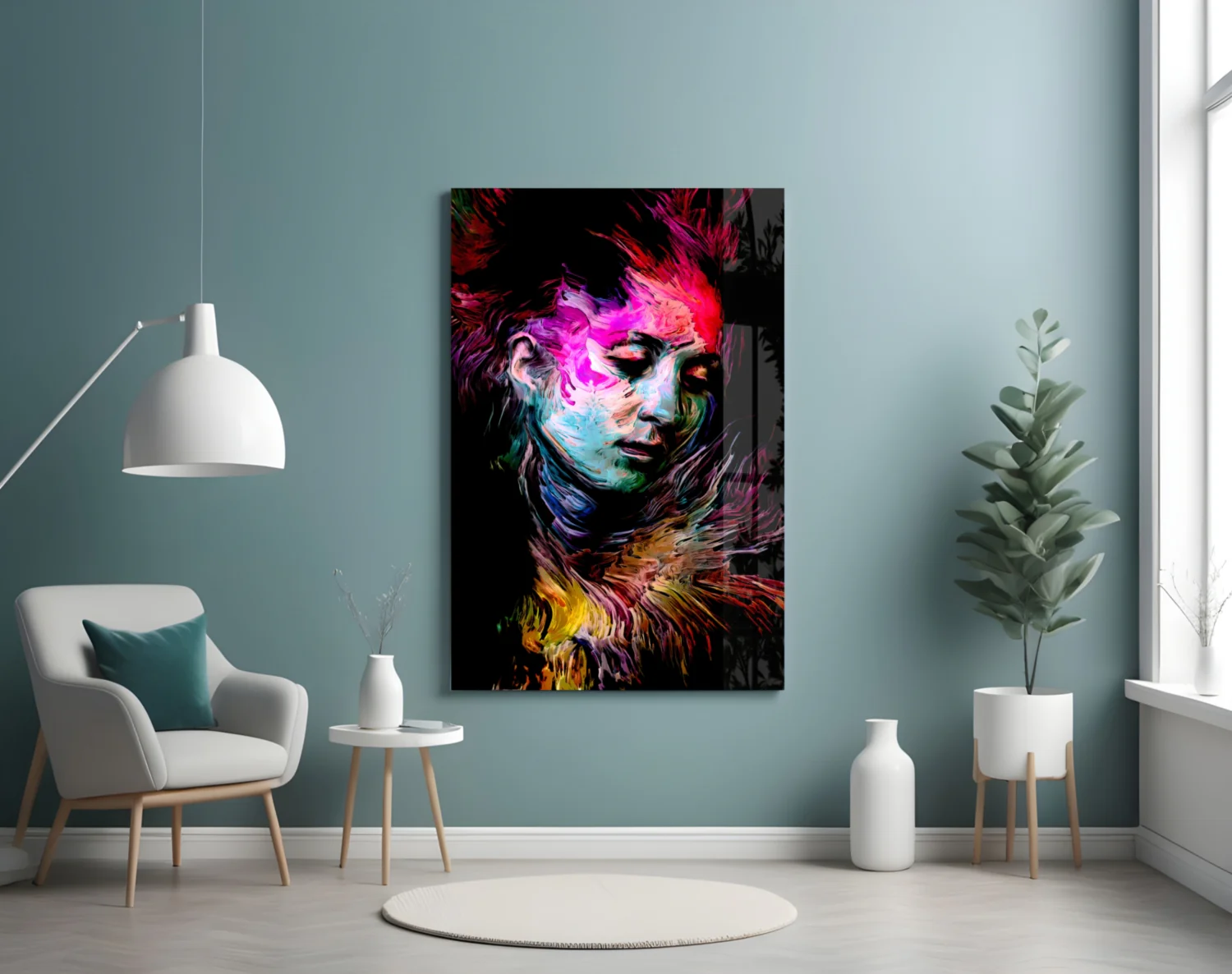 Colorful Thoughts Glass Wall Art - Image 5