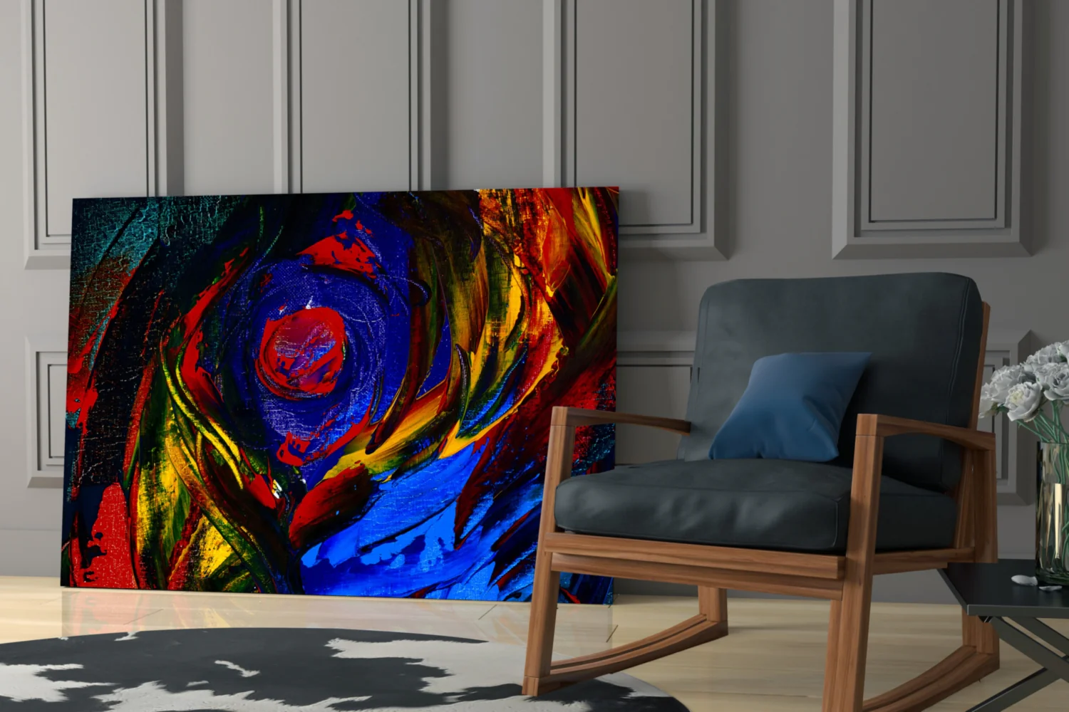 Oil Printing Glass Wall Art - Image 7