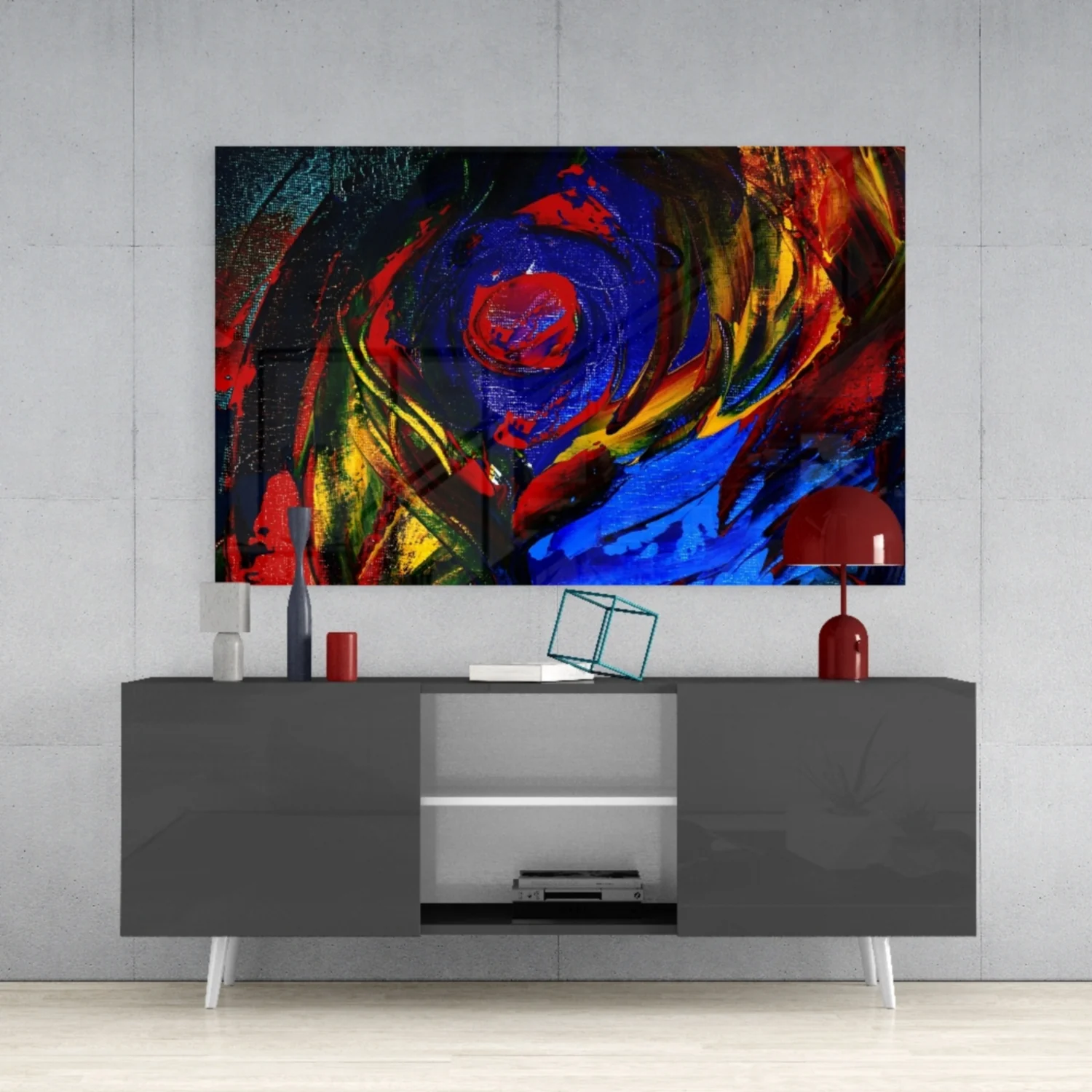 Oil Printing Glass Wall Art - Image 9
