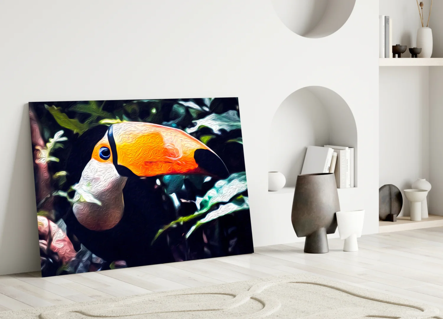 Toco Toucan Glass Wall Art - Image 4