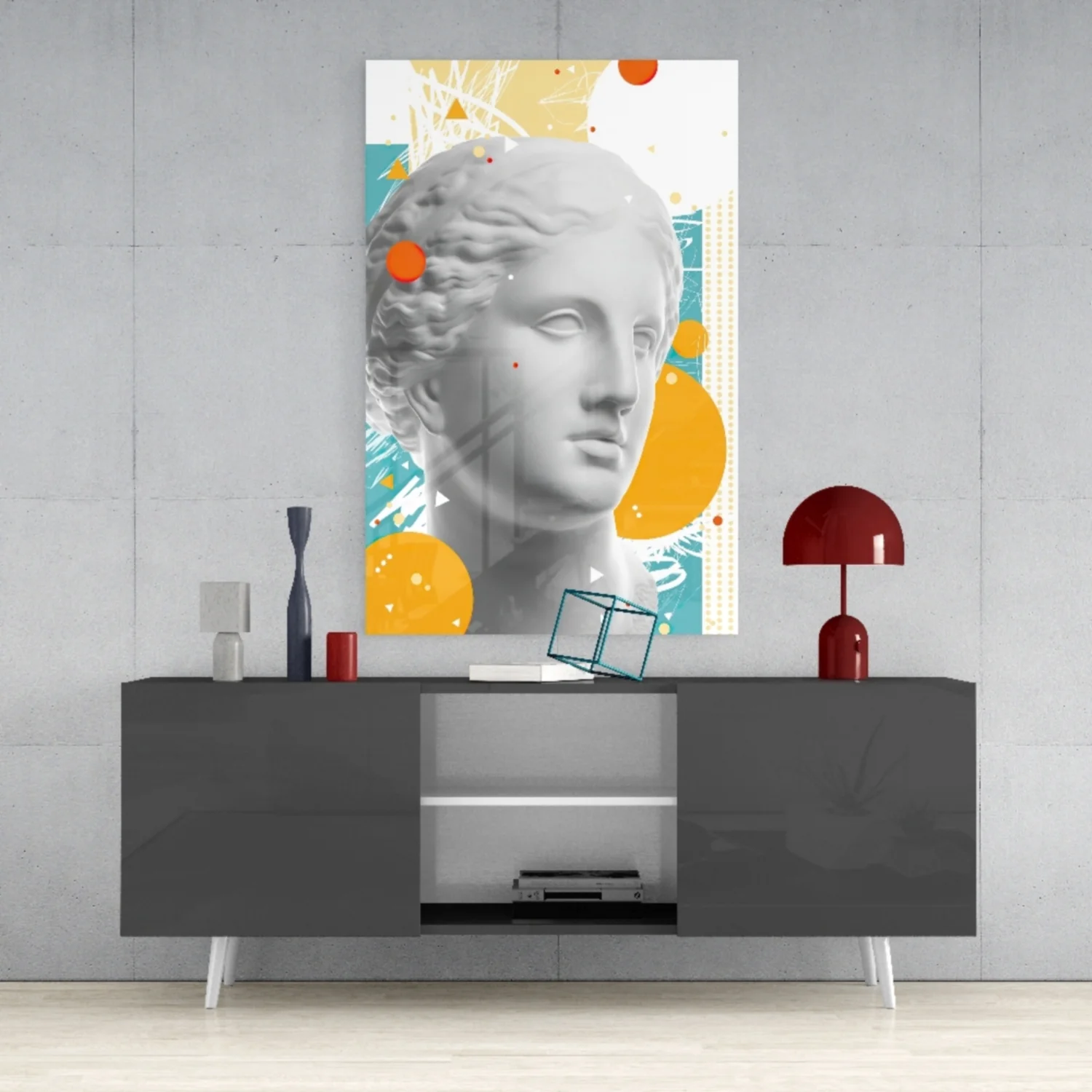 Sculpture Glass Wall Art - Image 9