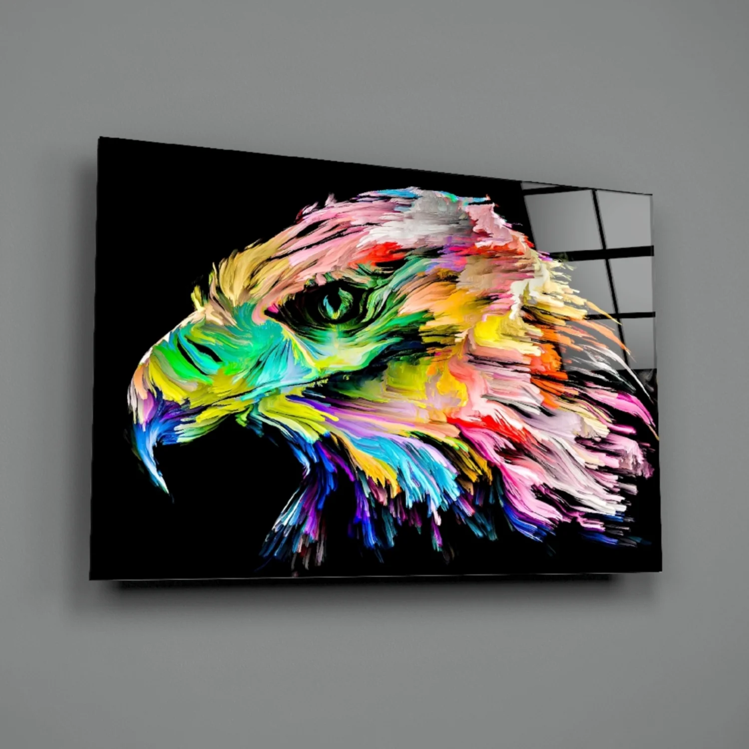Falcon Glass Wall Art - Image 3