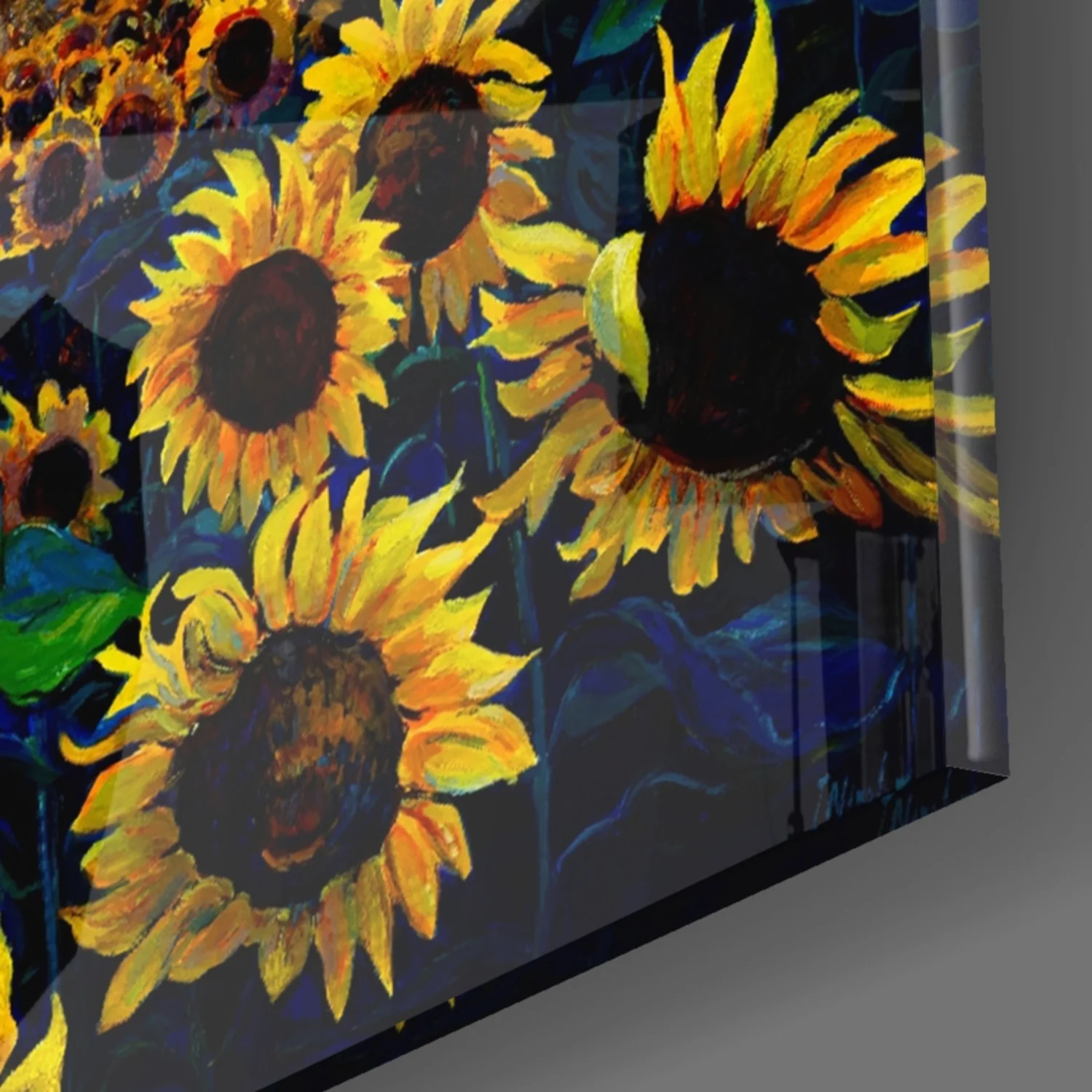 Sunflower Flower Glass Wall Art - Image 8