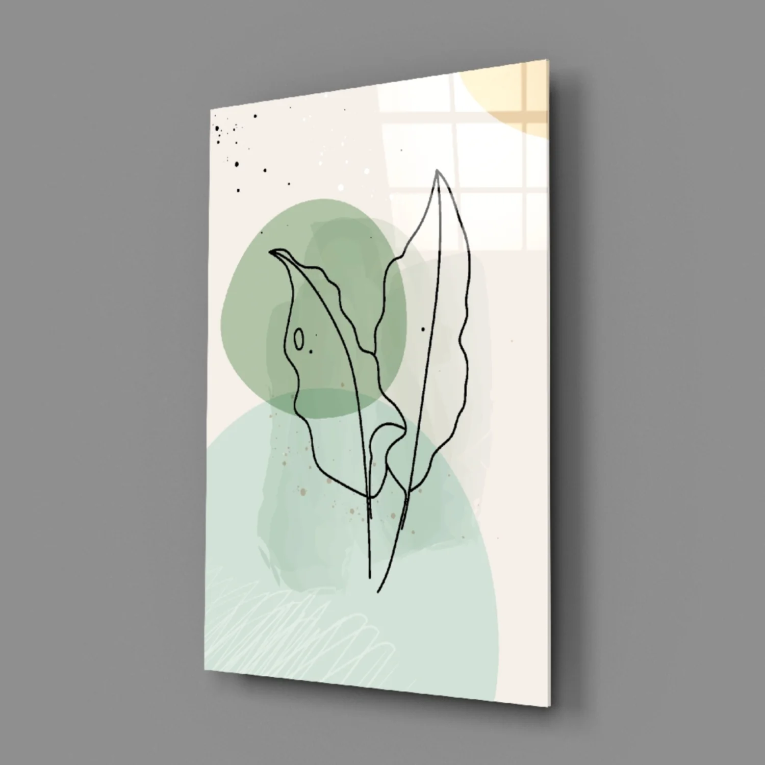 Abstract Shapes Glass Wall Art - Image 3