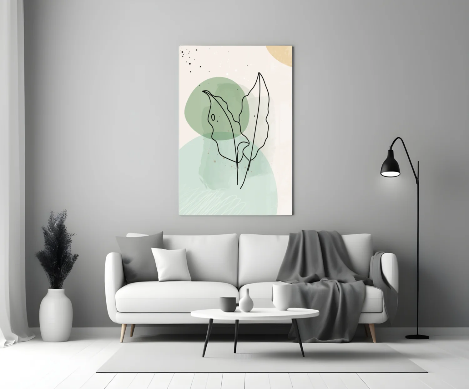 Abstract Shapes Glass Wall Art - Image 4