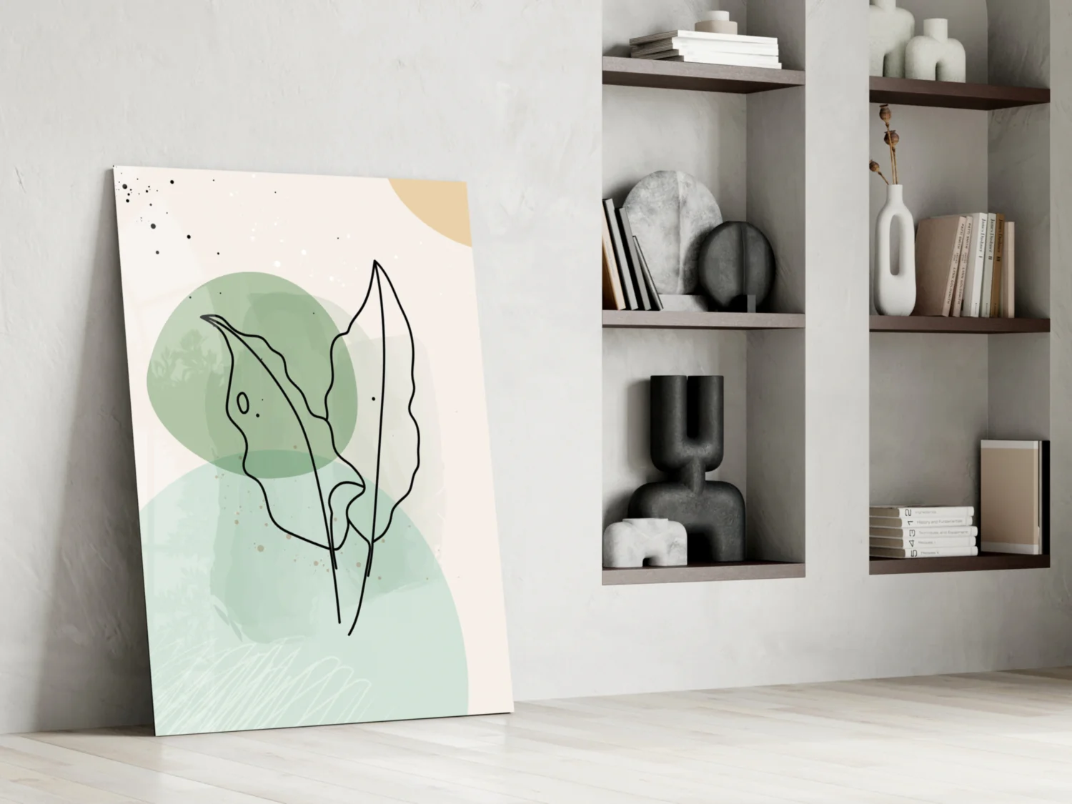 Abstract Shapes Glass Wall Art - Image 7