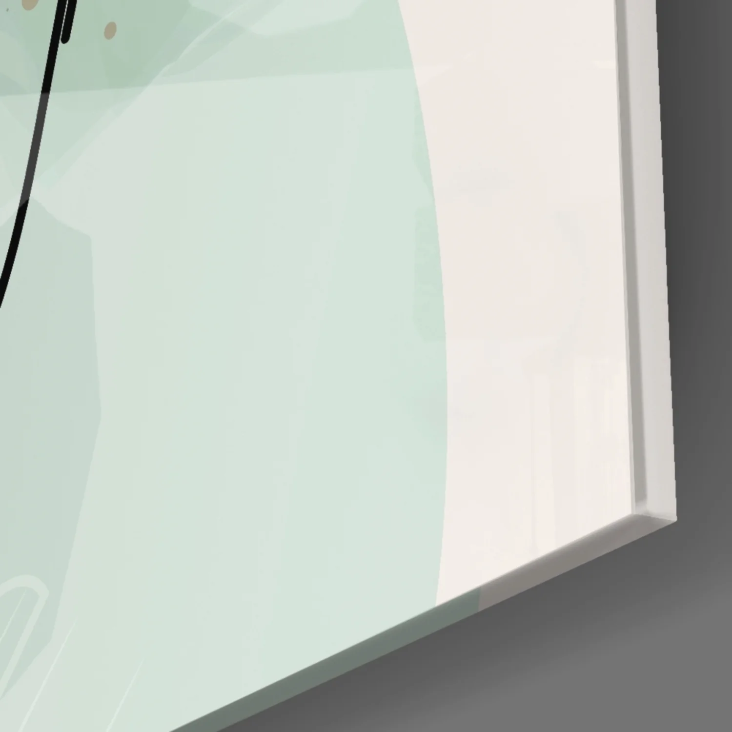 Abstract Shapes Glass Wall Art - Image 8