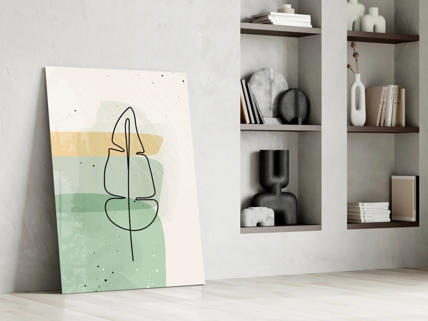 Abstract Shapes Glass Wall Art - Image 7