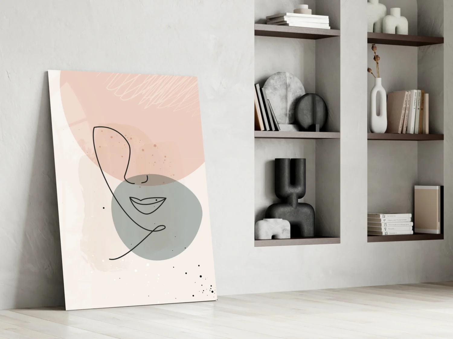 Abstract Shapes Glass Wall Art - Image 7