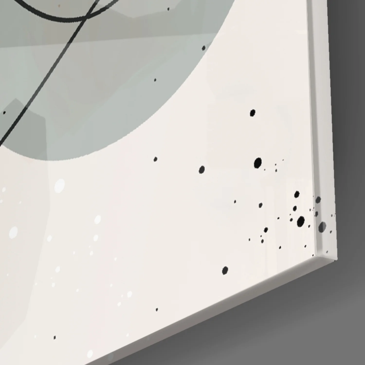 Abstract Shapes Glass Wall Art - Image 8