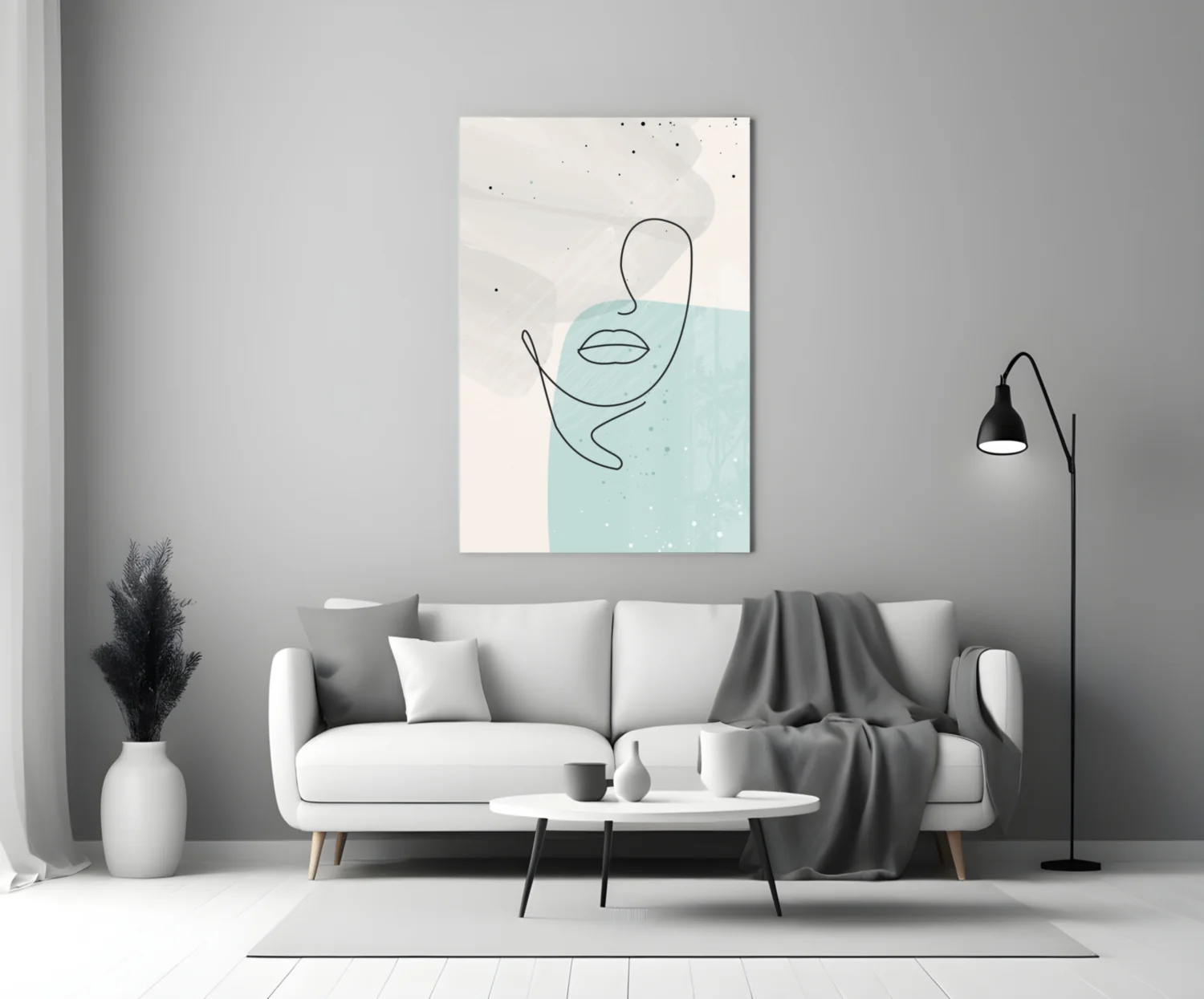 Abstract Shapes Glass Wall Art - Image 5