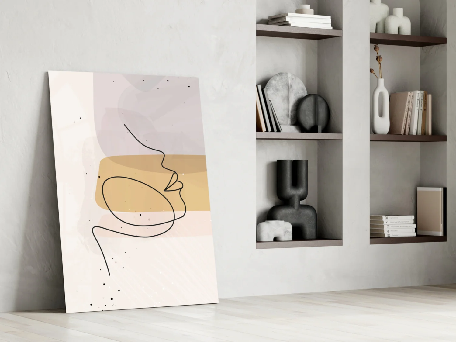 Abstract Shapes Glass Wall Art - Image 7