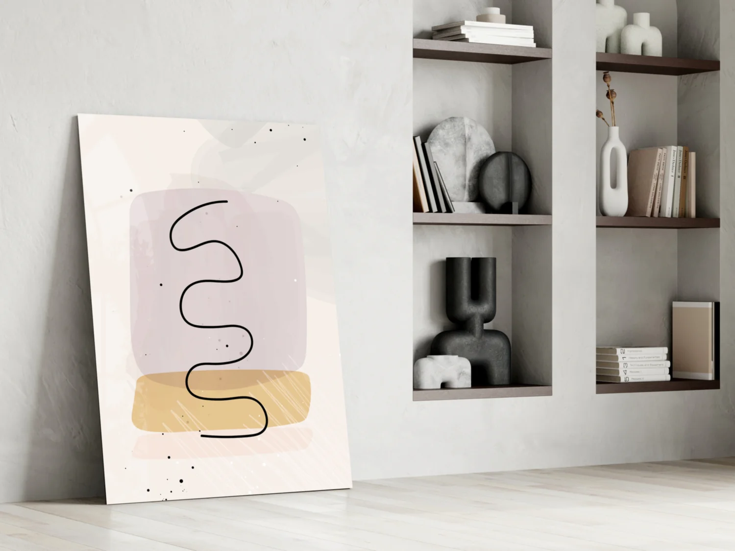 Abstract Shapes Glass Wall Art - Image 7
