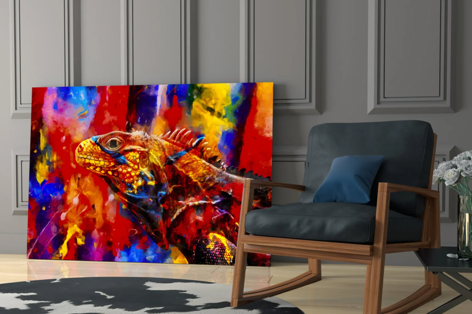 Chameleon Glass Wall Art - Image 7