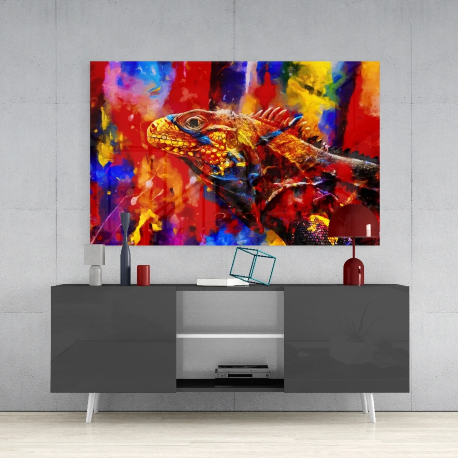 Chameleon Glass Wall Art - Image 9