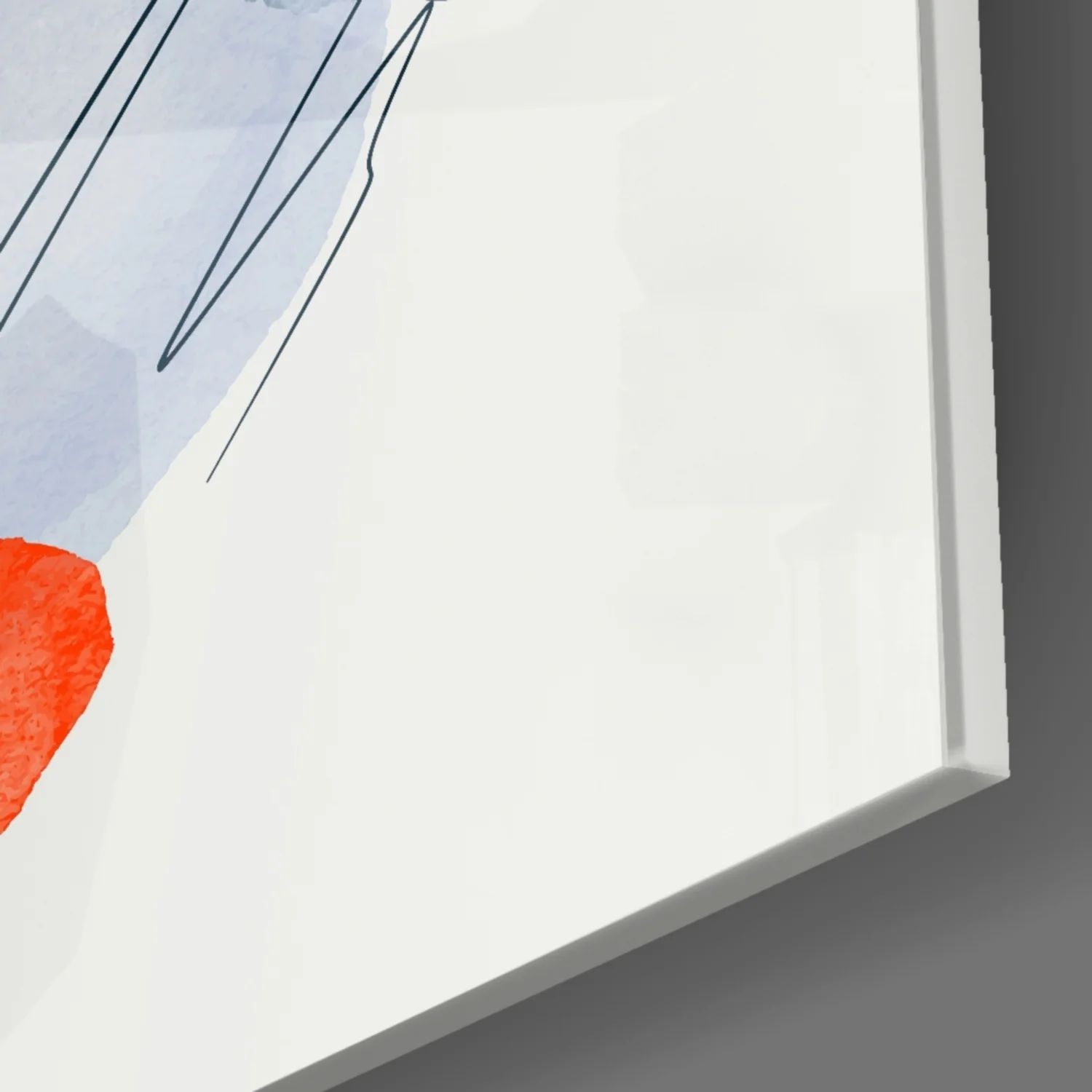 Abstract Shapes Glass Wall Art - Image 9
